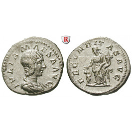Römische Kaiserzeit, Julia Maesa, Großmutter des Elagabal, Denar 218-220, vz-st