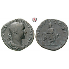 Römische Kaiserzeit, Severus Alexander, Sesterz 226, ss