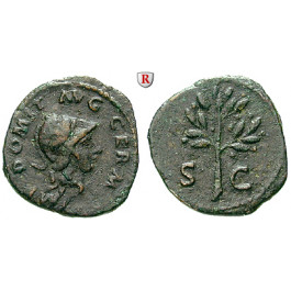 Römische Kaiserzeit, Domitianus, Quadrans 84-85, ss