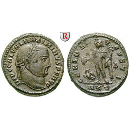 Römische Kaiserzeit, Maximinus II., Follis 311-312, vz+