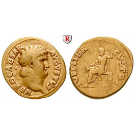 Römische Kaiserzeit, Nero, Aureus 64-65, ss+