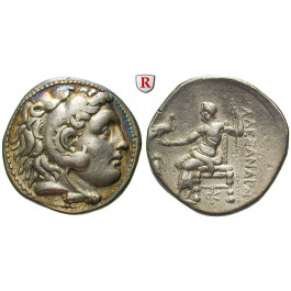 Makedonien, Königreich, Alexander III. der Grosse, Tetradrachme 275-270 v.Chr., ss-vz/ss