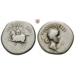 Römische Kaiserzeit, Galba, Denar April-Ende 68, ss