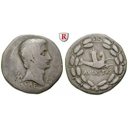 Römische Provinzialprägungen, Ionien, Ephesos, Augustus, Cistophor 27-26 v.Chr., ss