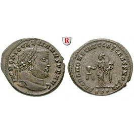 Römische Kaiserzeit, Diocletianus, Follis 300-303, vz+