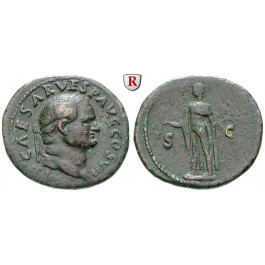 Römische Kaiserzeit, Vespasianus, As 76, ss