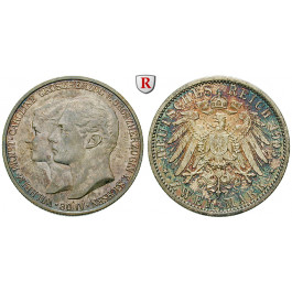 Deutsches Kaiserreich, Sachsen-Weimar-Eisenach, Wilhelm Ernst, 2 Mark 1903, Hochzeit mit Caroline, A, vz/st, J. 158