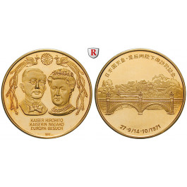 Japan, Hirohito (Showa), Goldmedaille 1971, 15,71 g fein, PP