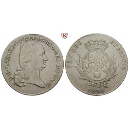 Bayern, Herzogtum, Maximilian IV. Joseph, Konventionstaler 1801, ss