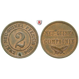 Nebengebiete, Deutsch-Neuguinea, 2 Neu-Guinea Pfennig 1894, A, f.st, J. 702