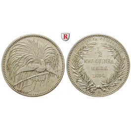 Nebengebiete, Deutsch-Neuguinea, 1/2 Neu-Guinea Mark 1894, Paradiesvogel, A, vz/st, J. 704