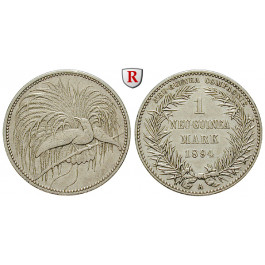 Nebengebiete, Deutsch-Neuguinea, 1 Neu-Guinea Mark 1894, Paradiesvogel, A, ss-vz, J. 705