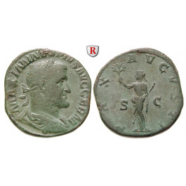 Römische Kaiserzeit, Maximinus I., Sesterz 235-236, ss