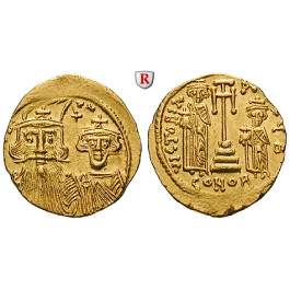 Byzanz, Constans II. und Constantinus IV., Solidus 661-663, vz