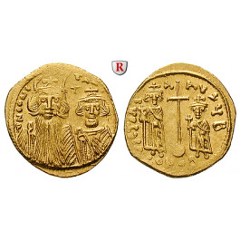Byzanz, Constans II. und Constantinus IV., Solidus 659-661, f.st