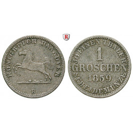 Braunschweig, Königreich Hannover, Georg V., Groschen 1859, ss