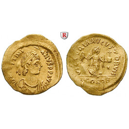 Byzanz, Justinian I., Tremissis 527-565, ss+
