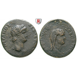 Römische Provinzialprägungen, Galatien, Koinon, Nero, Bronze, ss