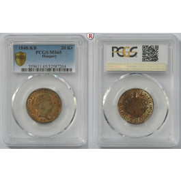 Ungarn, Freiheitskrieg, 20 Krajczar 1848, st