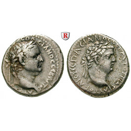 Römische Provinzialprägungen, Kappadokien, Caesarea, Vespasianus, Didrachme, ss/ss+