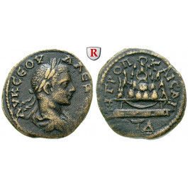 Römische Provinzialprägungen, Kappadokien, Caesarea, Severus Alexander, Bronze Jahr 4=225 n.Chr., ss-vz