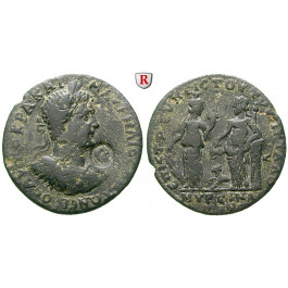 Römische Provinzialprägungen, Aiolis, Myrina, Caracalla, Bronze, ss