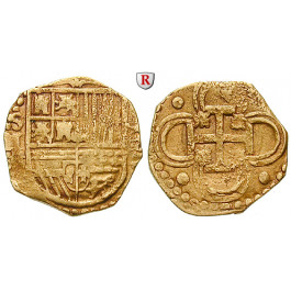 Spanien, Philipp II., 2 Escudos 1590/1591, ss