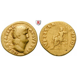 Römische Kaiserzeit, Nero, Aureus 64-65, ss+