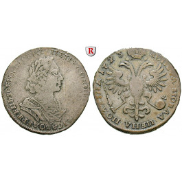 Russland, Peter I., Poltina 1723, ss