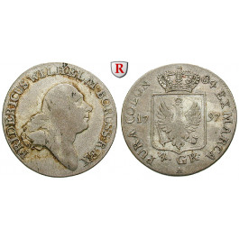 Brandenburg-Preussen, Königreich Preussen, Friedrich Wilhelm II., 4 Groschen 1797, ss