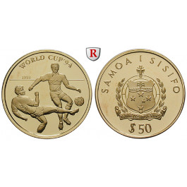 Westsamoa, 100 Tala 1993, 7,0 g fein, PP