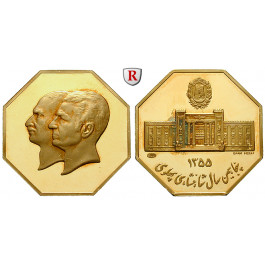 Iran, Mohammed Riza Pahlevi, Goldmedaille 1976 (1355 SH), 8,86 g fein, PP