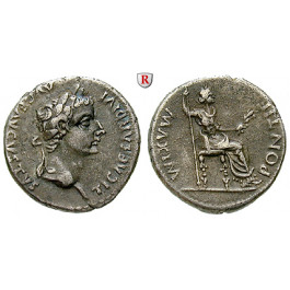 Römische Kaiserzeit, Tiberius, Denar 14-37, ss-vz