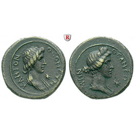 Römische Provinzialprägungen, Mysien, Pergamon, Autonome Prägungen, Bronze 41-68, vz