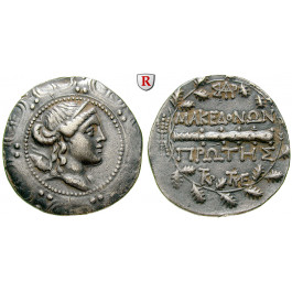 Makedonien-Römische Provinz, Freistaat, Tetradrachme 167-147 v.Chr., ss+/ss-vz
