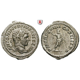 Römische Kaiserzeit, Caracalla, Denar 215, f.vz