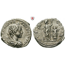 Römische Kaiserzeit, Caracalla, Denar 198, ss+