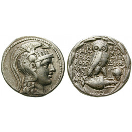 Attika, Athen, Tetradrachme 115-114 v.Chr., ss
