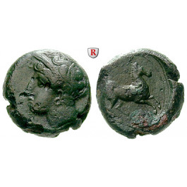 Sizilien, Karthager in Sizilien, Bronze um 370-340 v.Chr., ss+