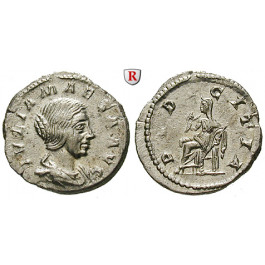 Römische Kaiserzeit, Julia Maesa, Großmutter des Elagabal, Denar 218-222, vz-st