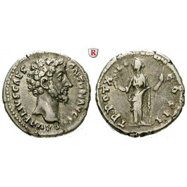Römische Kaiserzeit, Marcus Aurelius, Caesar, Denar 157-158, ss+/ss