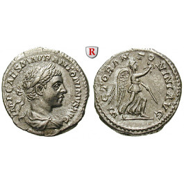 Römische Kaiserzeit, Elagabal, Denar 222, vz+