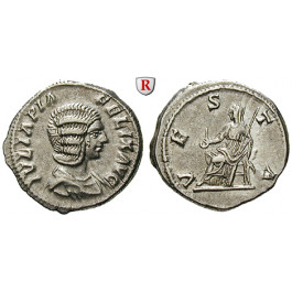 Römische Kaiserzeit, Julia Domna, Frau des Septimius Severus, Denar, f.vz