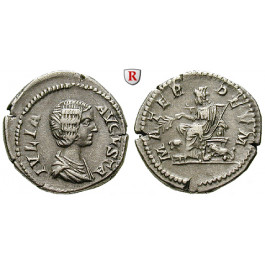 Römische Kaiserzeit, Julia Domna, Frau des Septimius Severus, Denar, ss+