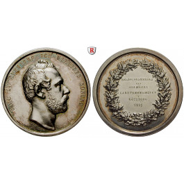 Schweden, Karl XV., Silbermedaille 1871, f.st