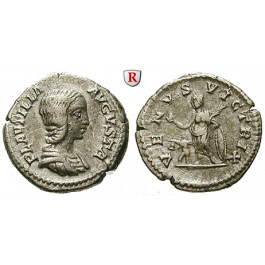 Römische Kaiserzeit, Plautilla, Frau des Caracalla, Denar 205, ss