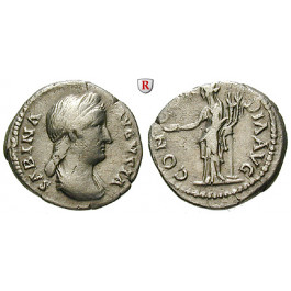 Römische Kaiserzeit, Sabina, Frau des Hadrianus, Denar vor 137, ss