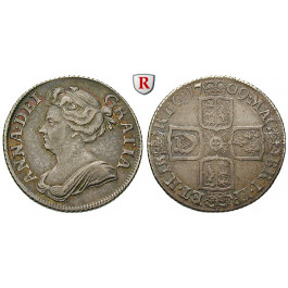 Grossbritannien, Anne, Shilling 1709, ss+/ss