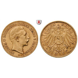 Deutsches Kaiserreich, Preussen, Wilhelm II., 10 Mark 1905, A, ss+, J. 251