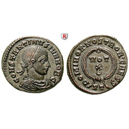 Römische Kaiserzeit, Constantinus II., Caesar, Follis 322-325, f.st